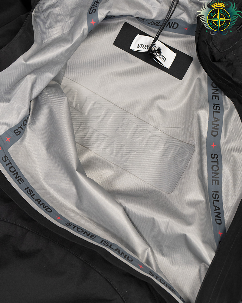 Stone Island Marina 3L Gore-tex Recycled Polyester Jacket Black - S