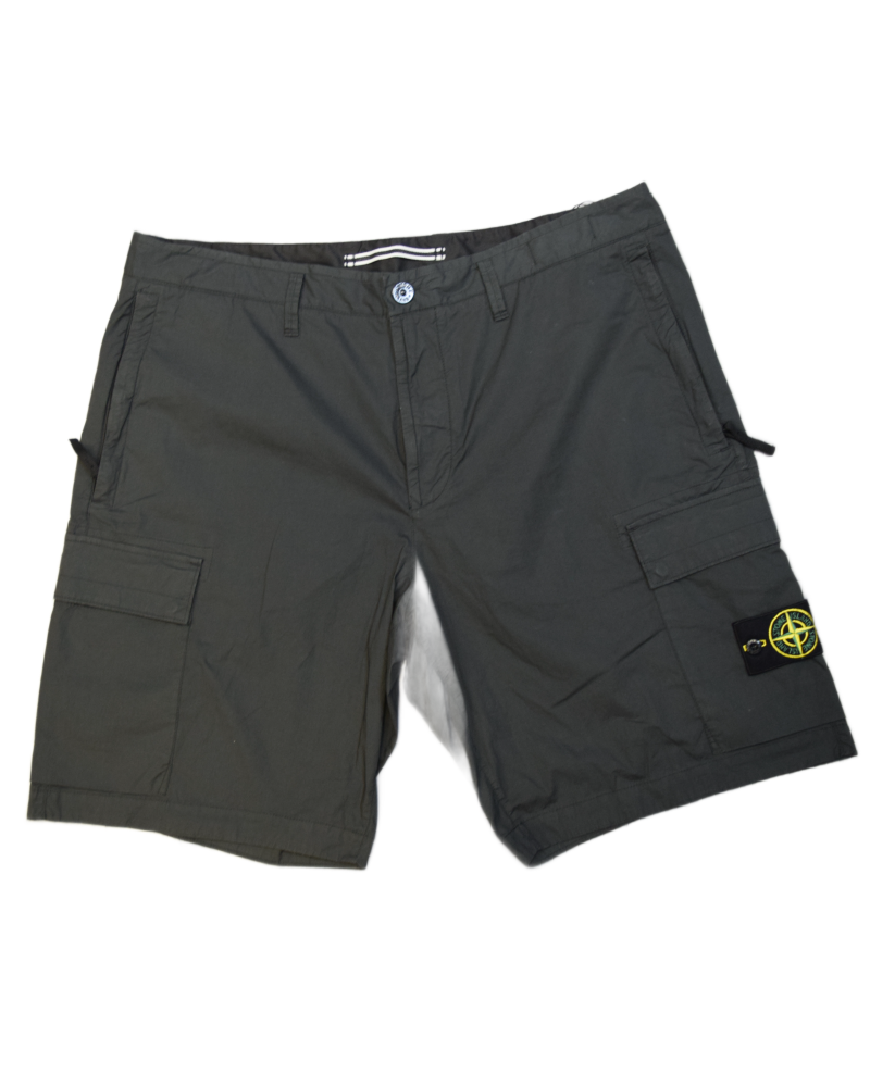 Stone Island Cargo Shorts Dark Grey front view