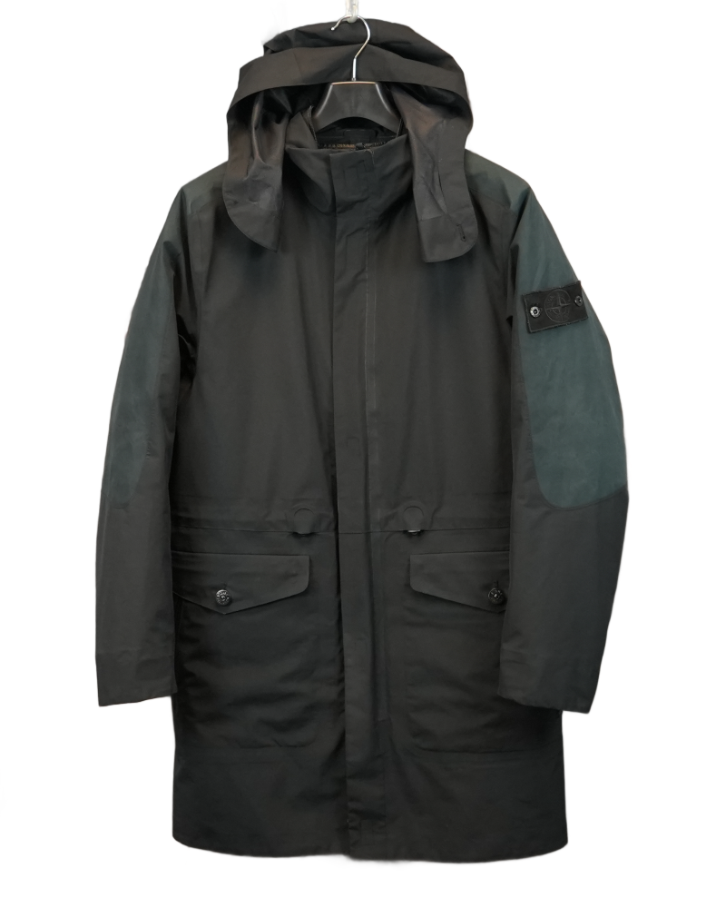 Stone Island Tank Shield Ghost Piece With Multi Layer Fusion Technology Black front view