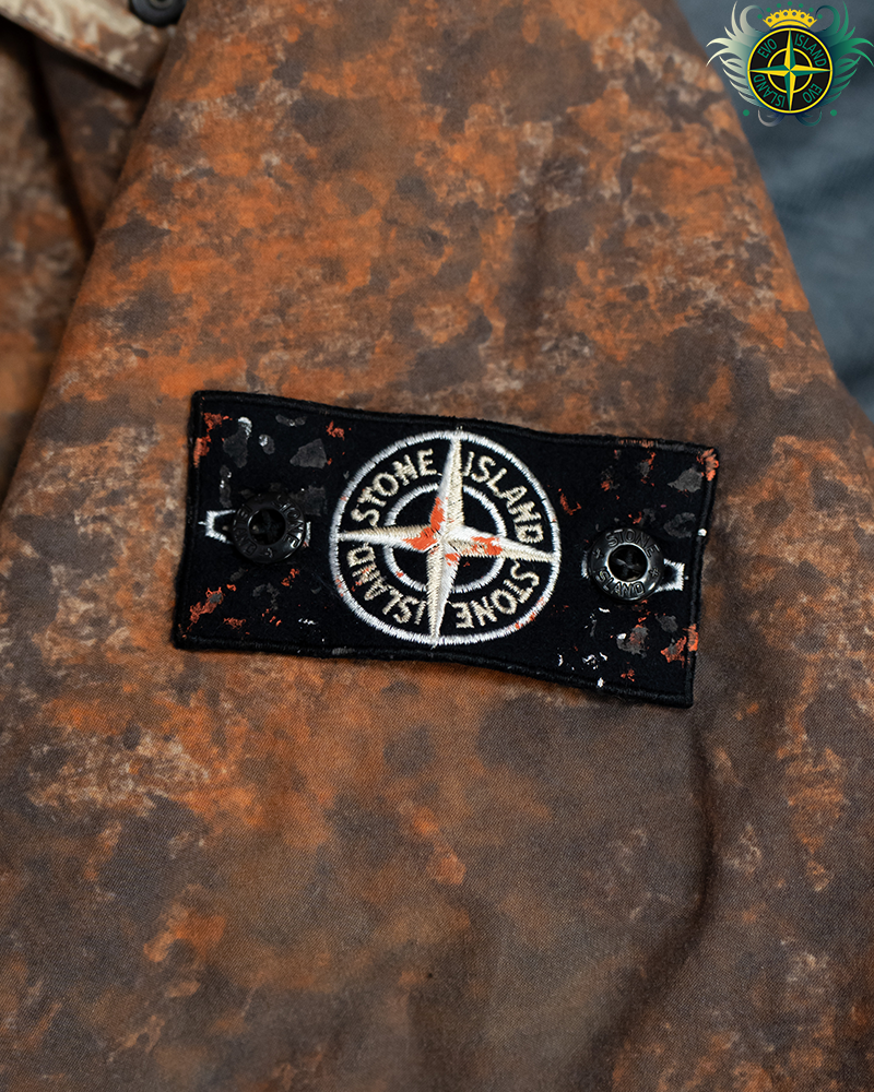 Stone Island Paintball Camo Jacket Orange Camo - L