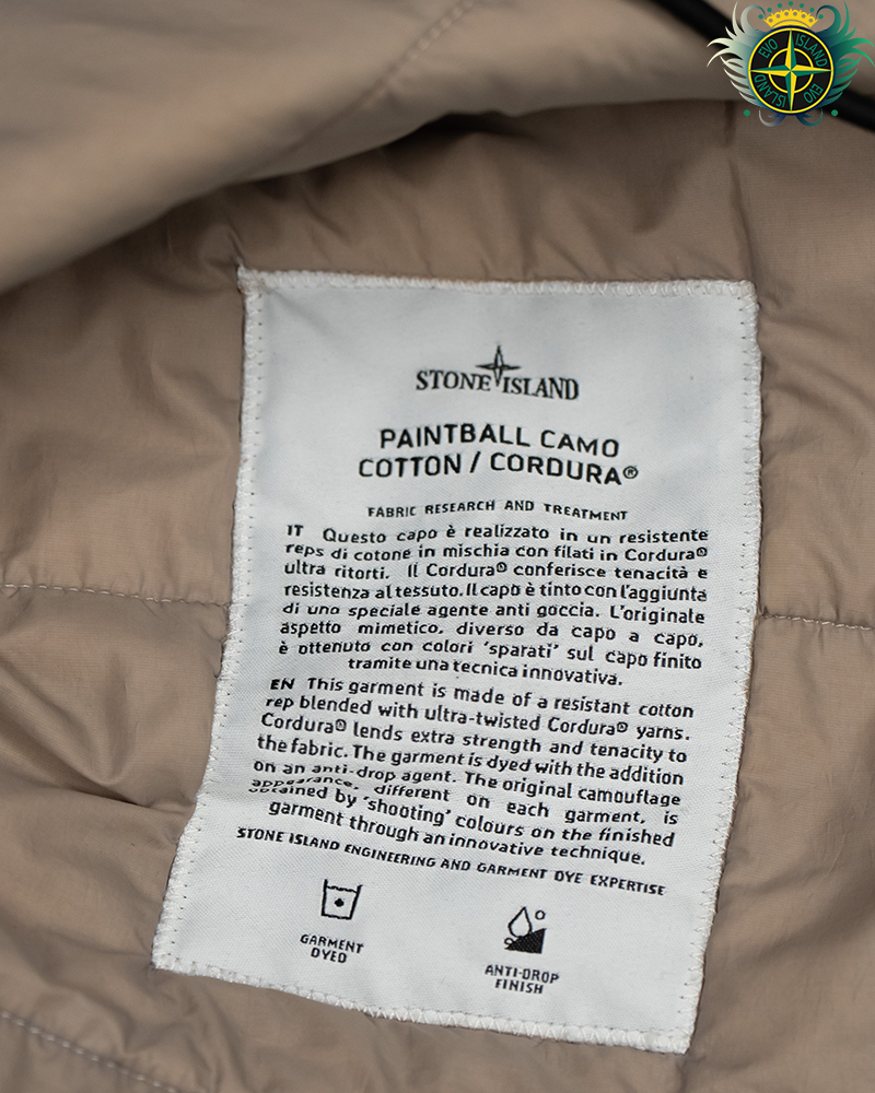 Stone Island Paintball Camo Jacket Orange Camo - L