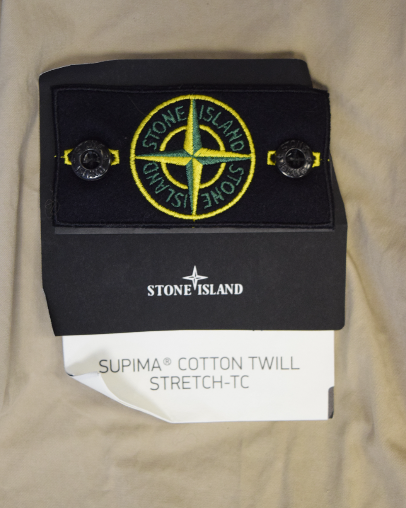 Stone Island Supima Cotton Twil Stretch TC Beige detail view