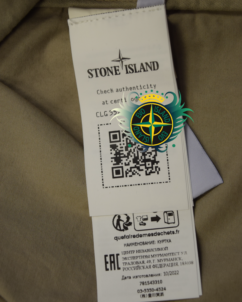 Stone Island Supima Cotton Twil Stretch TC Beige detail view