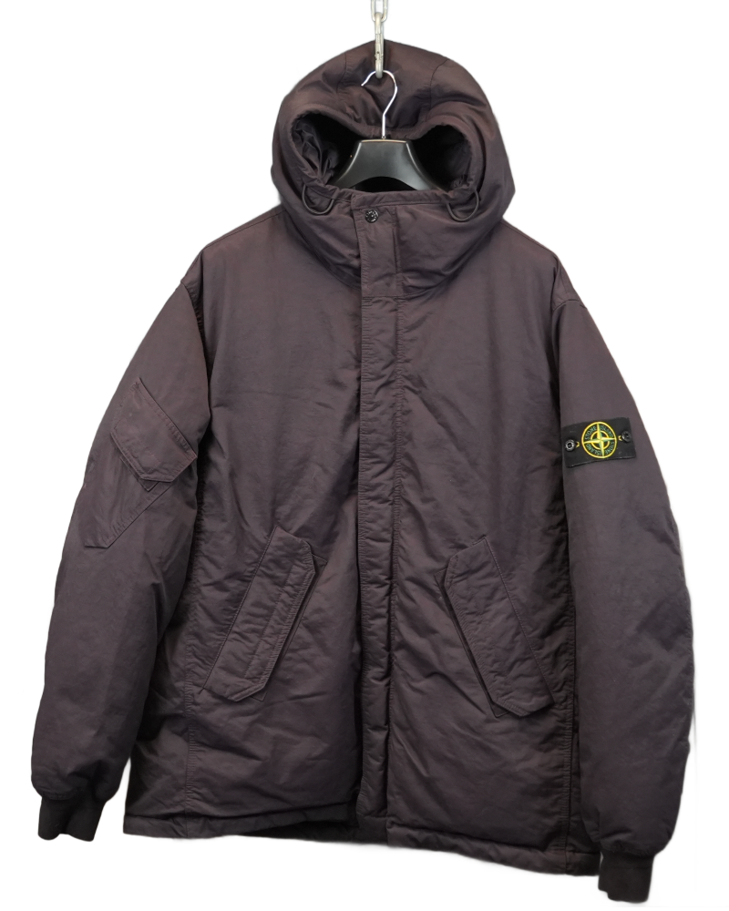 Stone Island Opaque Nylon Twill Down TC Purple front view