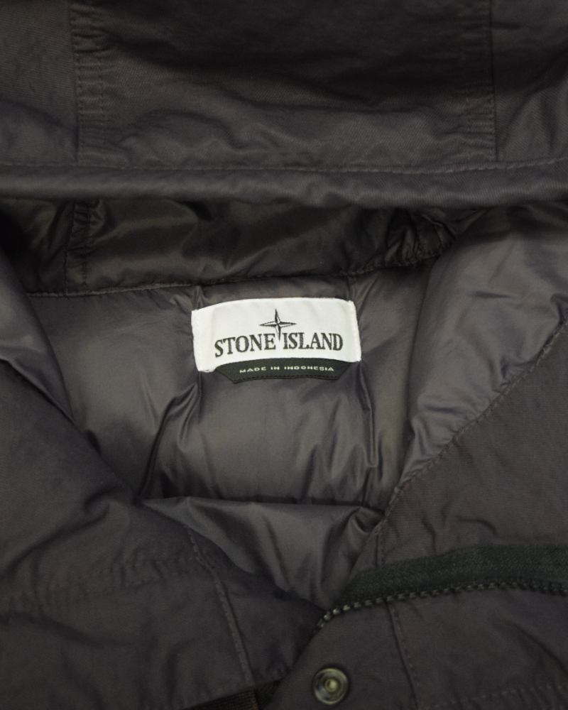Stone Island Opaque Nylon Twill Down TC Purple detail view