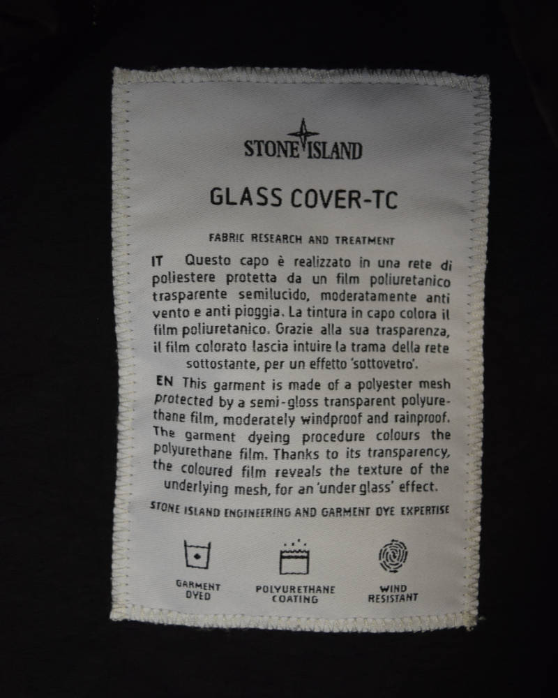 Stone Island Glass Cover TC Black detail view