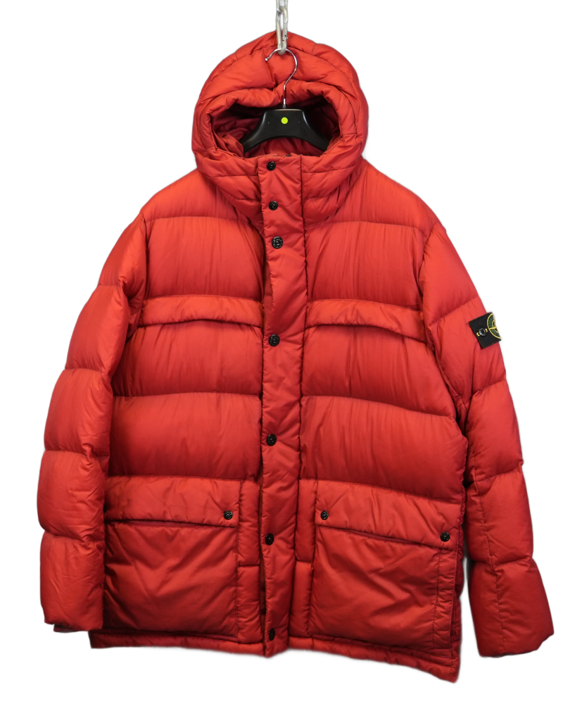 Stone Island Micro Ripstop Opaque Nylon Tela 30 Anni Red front view
