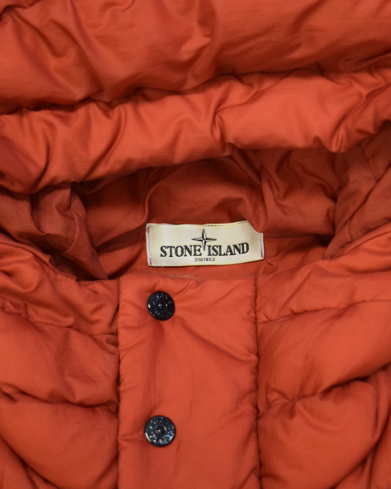 Stone Island Micro Ripstop Opaque Nylon Tela 30 Anni Red detail view