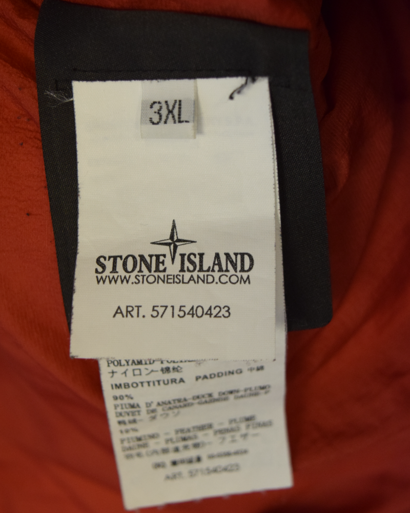 Stone Island Micro Ripstop Opaque Nylon Tela 30 Anni Red detail view