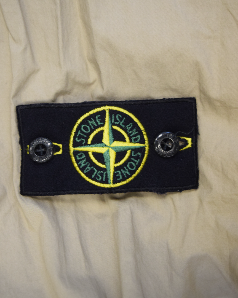 Stone Island 1/4 Zip Smock Beige detail view