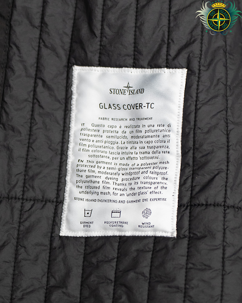 Stone Island Glass Cover-TC Coat Black - L