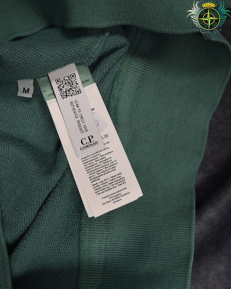 C.P Company Chest Logo Crewneck Green