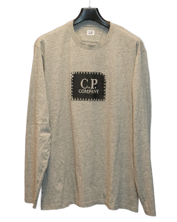C.P. Company Long Sleeve T-Shirt Grey front view
