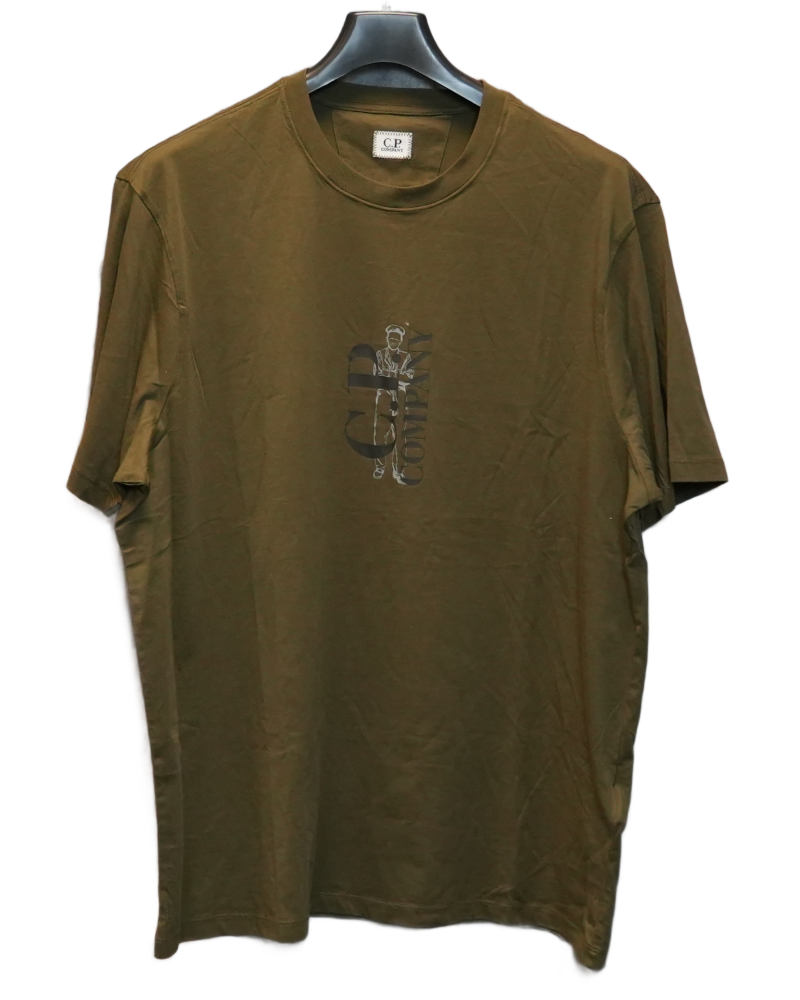 C.P. Company  Sailor T-Shirt khaki front view