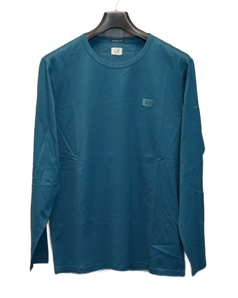 C.P. Company Long Sleeve T-Shirt Blue front view