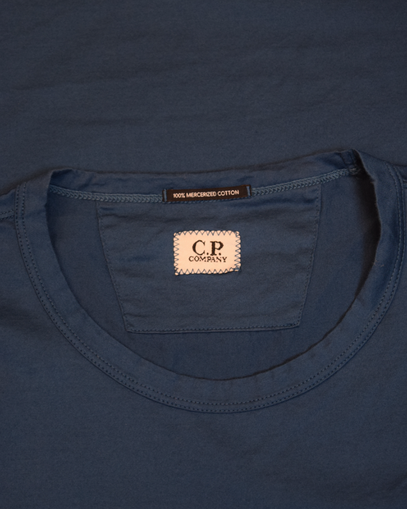 C.P. Company Long Sleeve T-Shirt Blue detail view