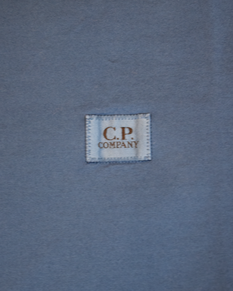 C.P. Company Long Sleeve T-Shirt Blue detail view