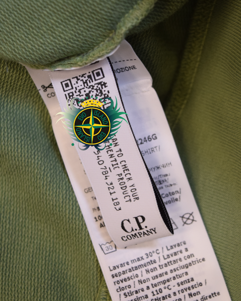 C.P. Company Crewneck Green detail view