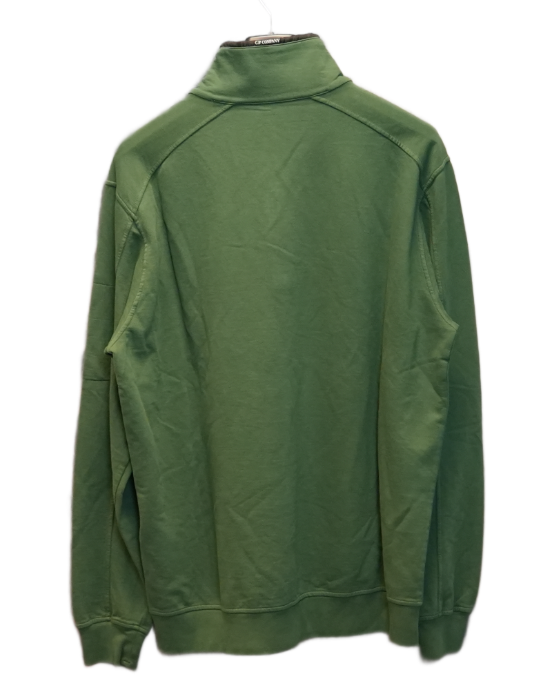 C.P. Company 1/4 Zip Sweatshirt Dark Green back view