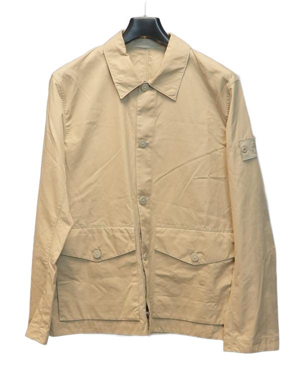 Stone Island O-Ventile Ghost Piece Jacket Beige front view