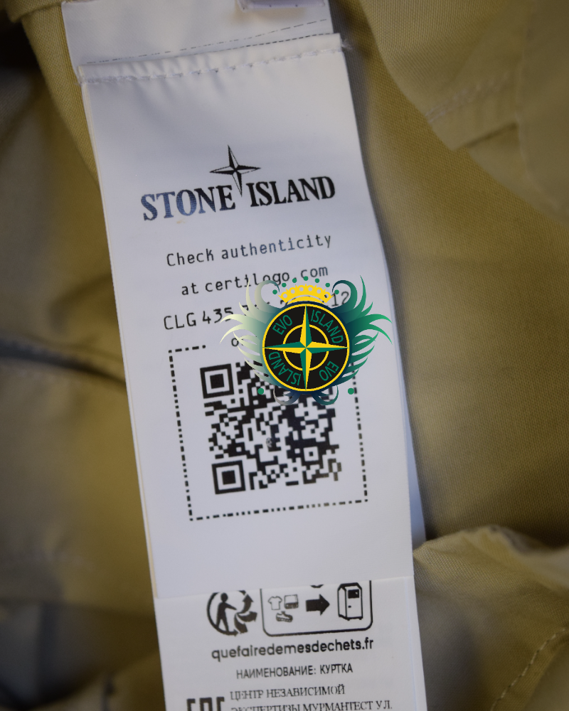 Stone Island O-Ventile Ghost Piece Jacket Beige detail view