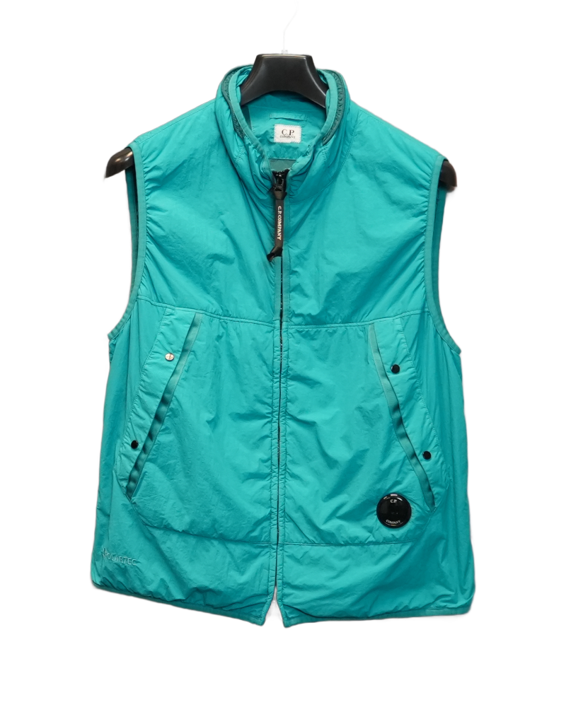 C.P. Company G.D.P. Gilet Blue front view