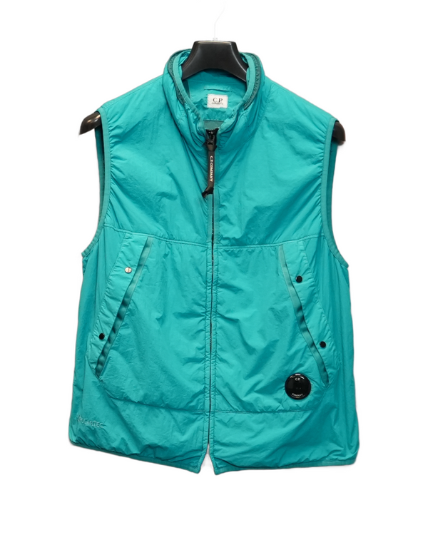 C.P. Company G.D.P. Gilet Blue front view