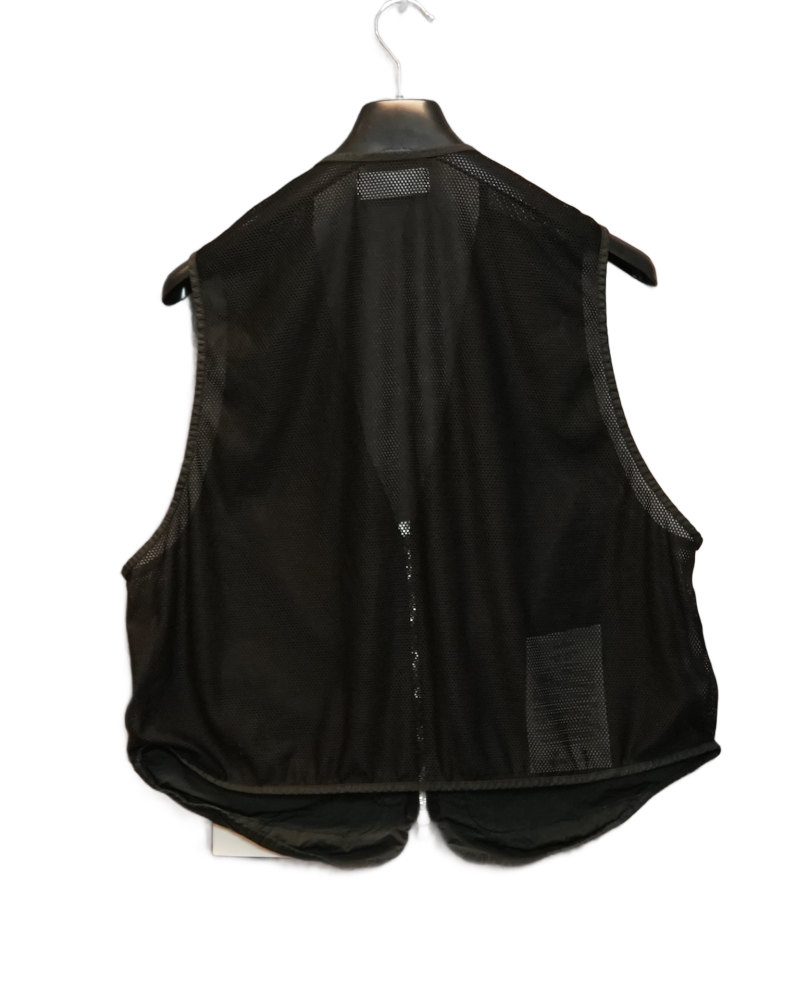 Stone Island David Light-TC Poly Net Gilet Black back view