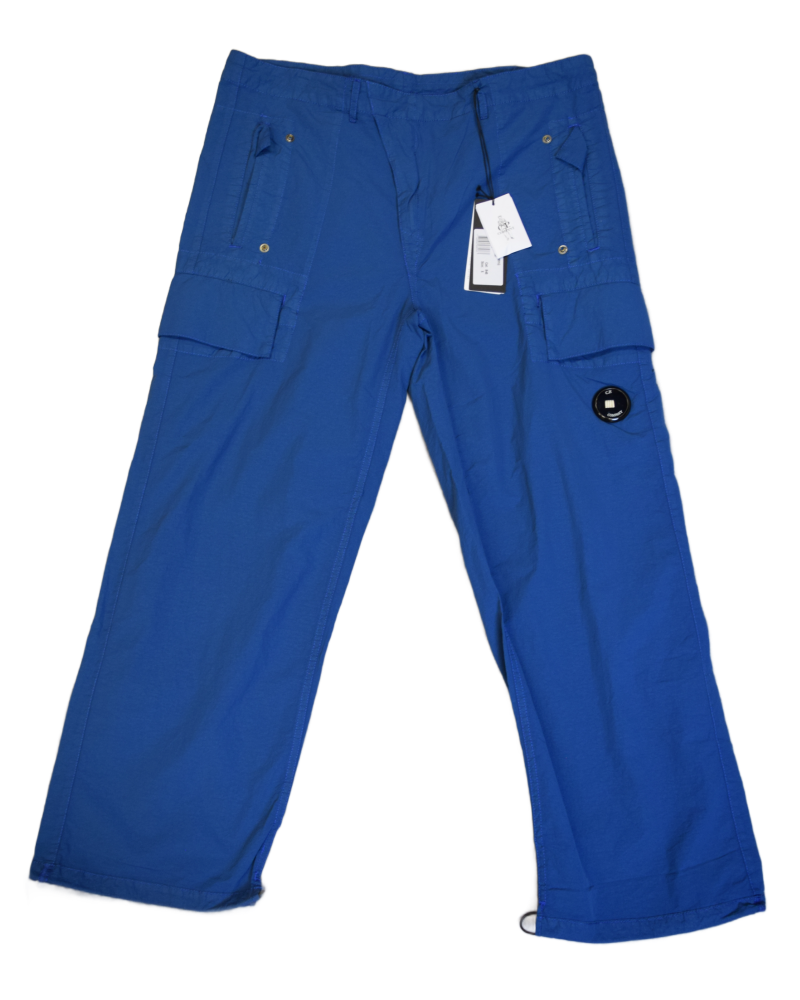 C.P. Company Cargo Trousers Blue front view