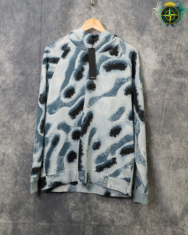 Stone Island Marina Reef Hoodie Blue - L