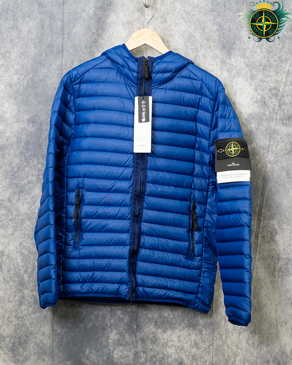 Stone Island Loom Woven Down-TC Jacket Blue - M