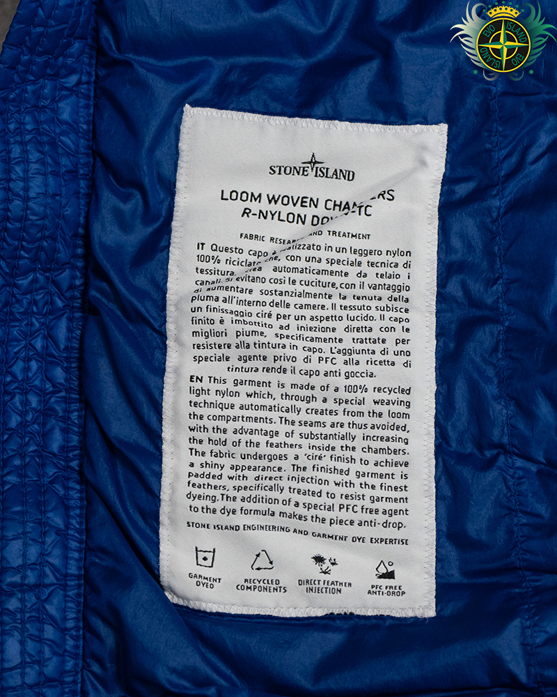 Stone Island Loom Woven Down-TC Jacket Blue - M