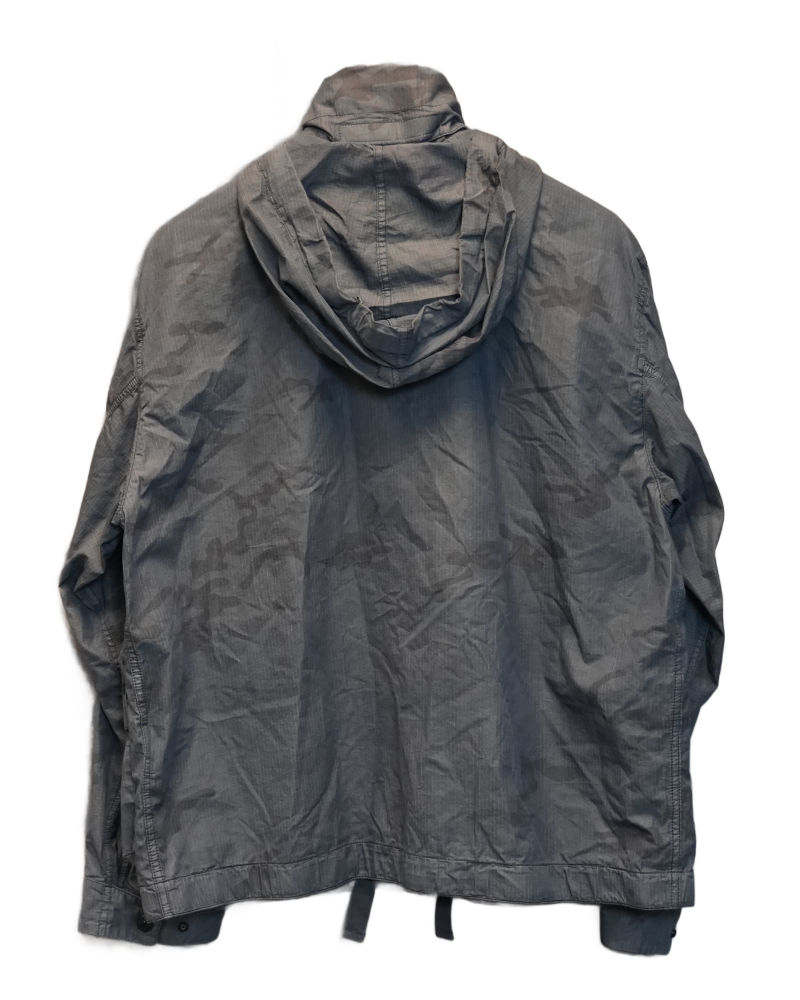 Stone Island Faded Camo Light Ripstop TC Jacket Blue Camo back view