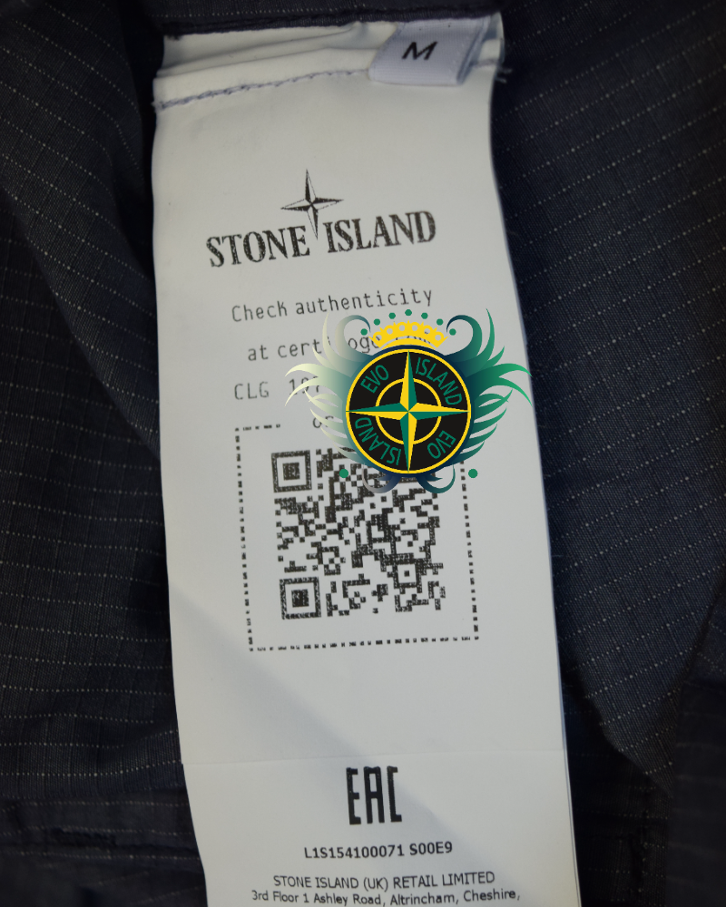 Stone Island Faded Camo Light Ripstop TC Jacket Blue Camo detail view