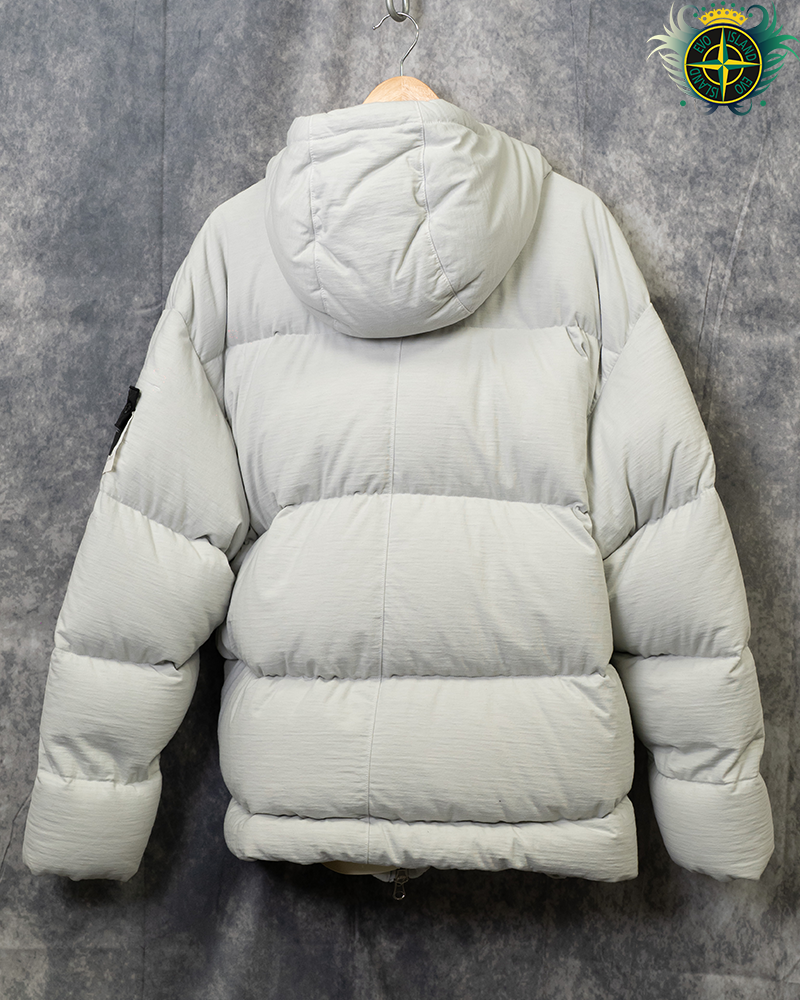 Stone Island Shadow Project High Density R-Nylon Jersey Down Jacket Grey Stone - XL