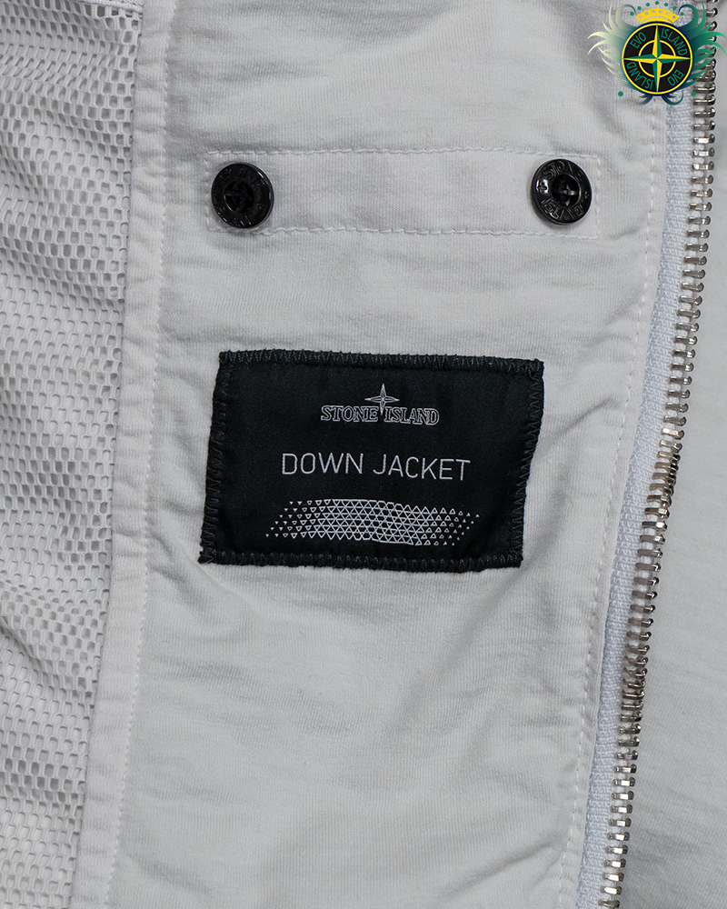 Stone Island Shadow Project High Density R-Nylon Jersey Down Jacket Grey Stone - XL