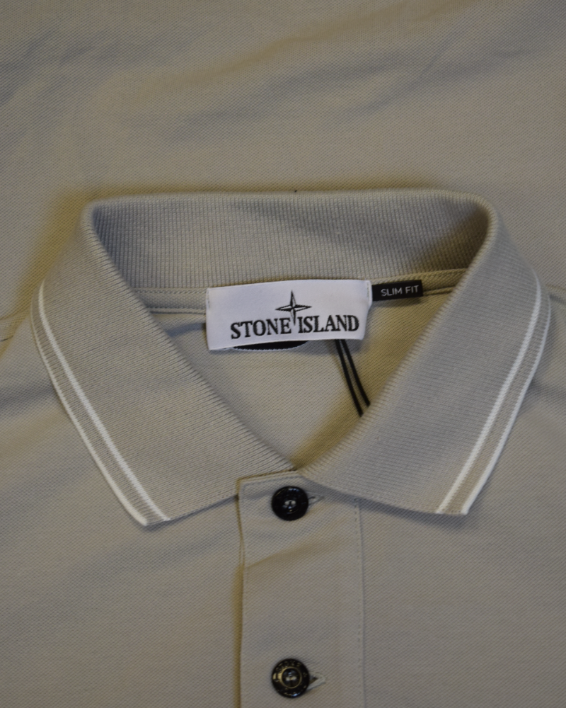 Stone Island Polo Shirt Grey detail view