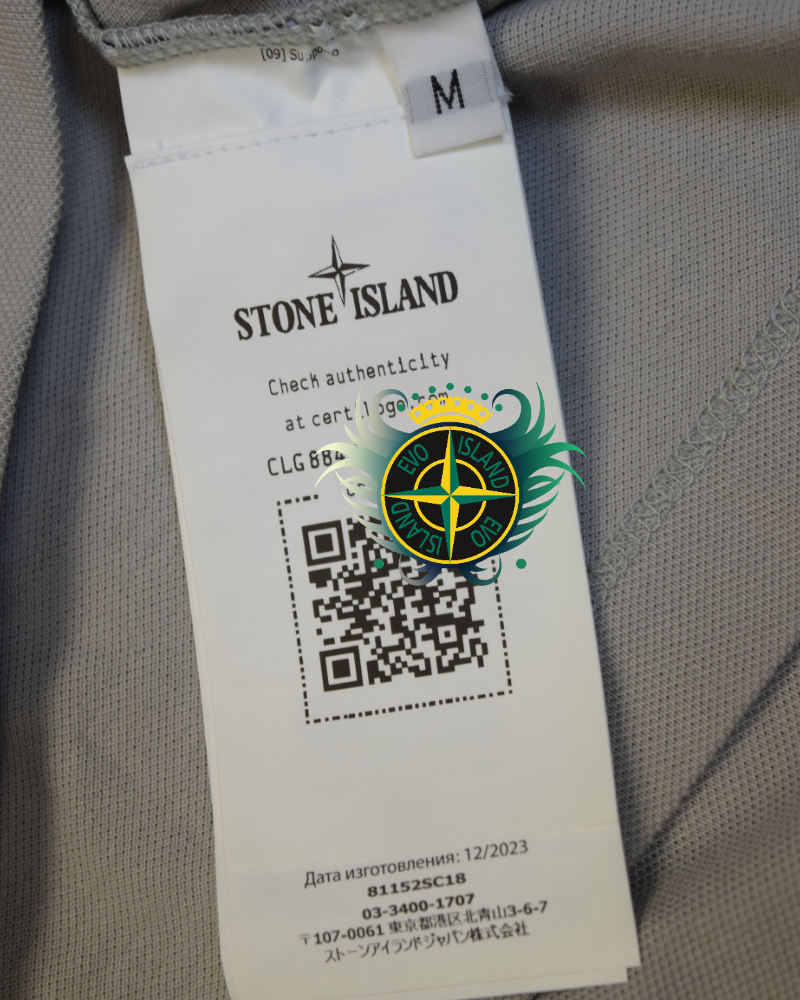 Stone Island Polo Shirt Grey detail view