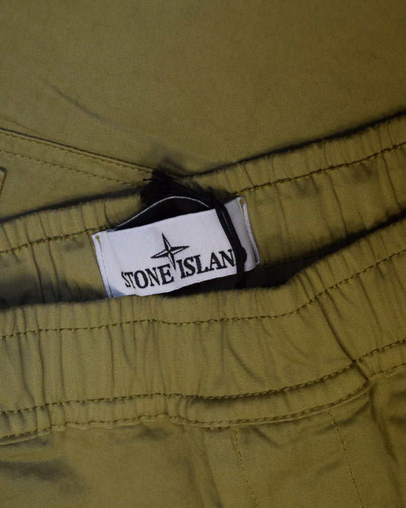Stone Island Cuffed Cargos Beige detail view