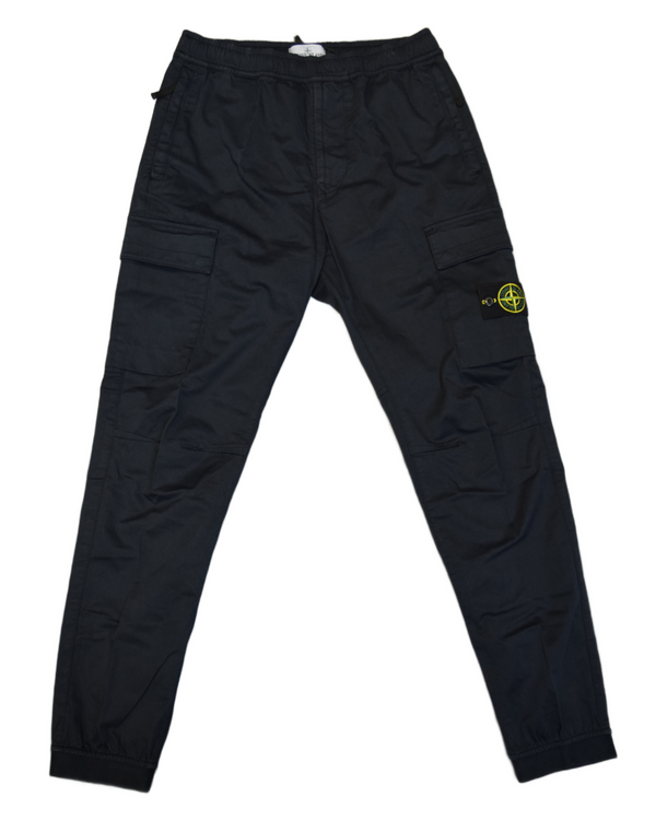 Stone Island Cuffed Cargos Navy front view