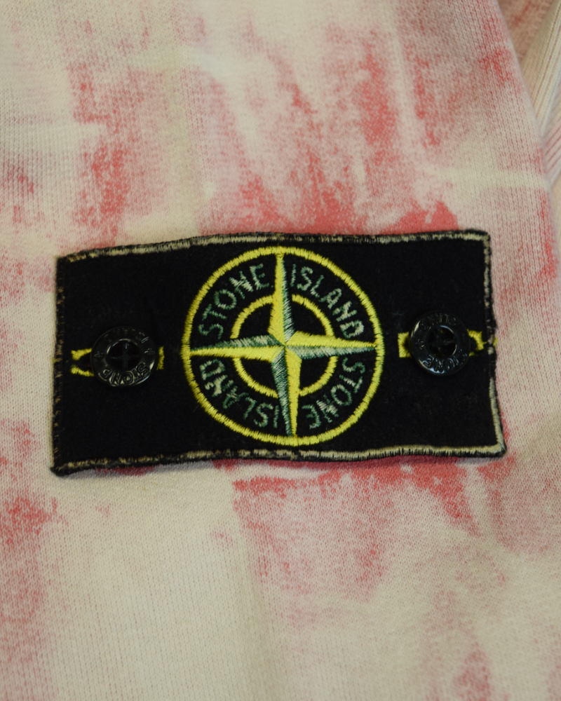 Stone Island Coral Corrosion Crewneck Coral detail view