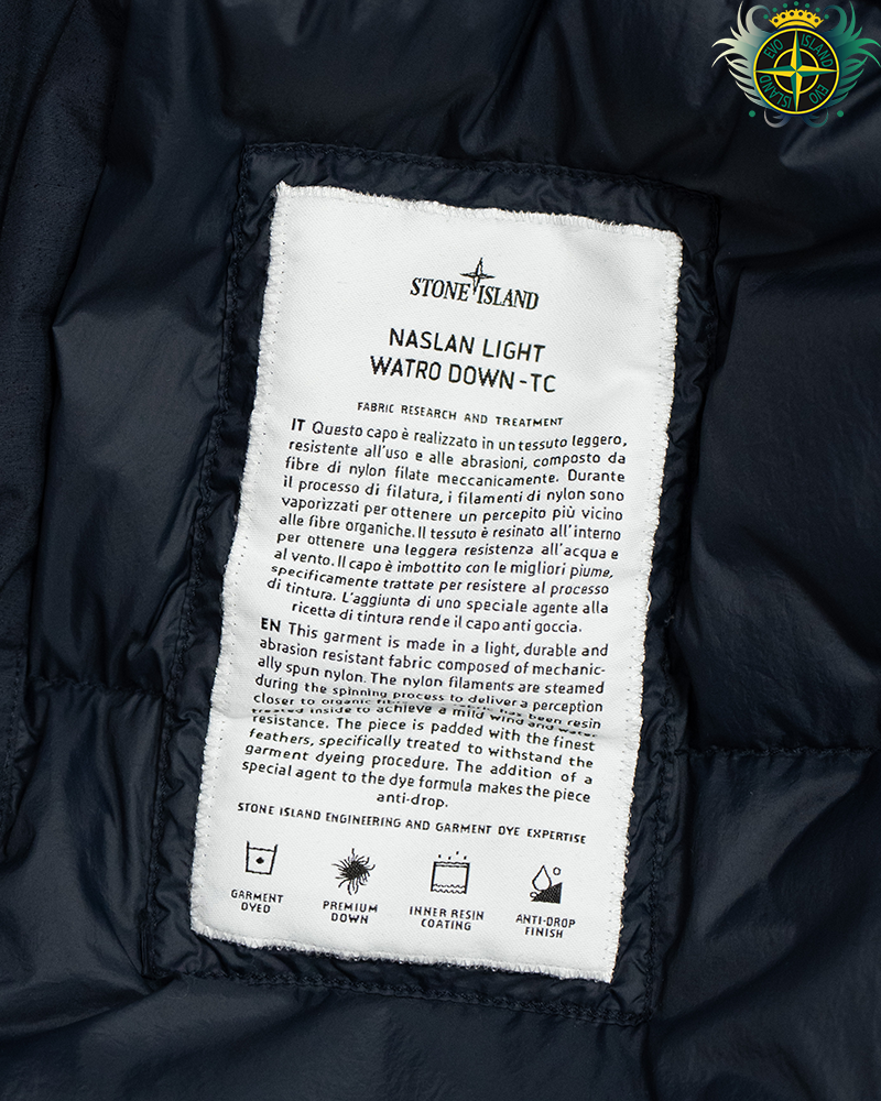 Stone Island Naslan Lite Watro Down-TC Jacket Navy Blue - XXL