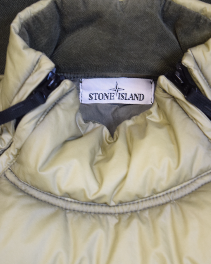 Stone Island Cotton Velvet Down-TC With Reverse Lamy Flock Green detail view