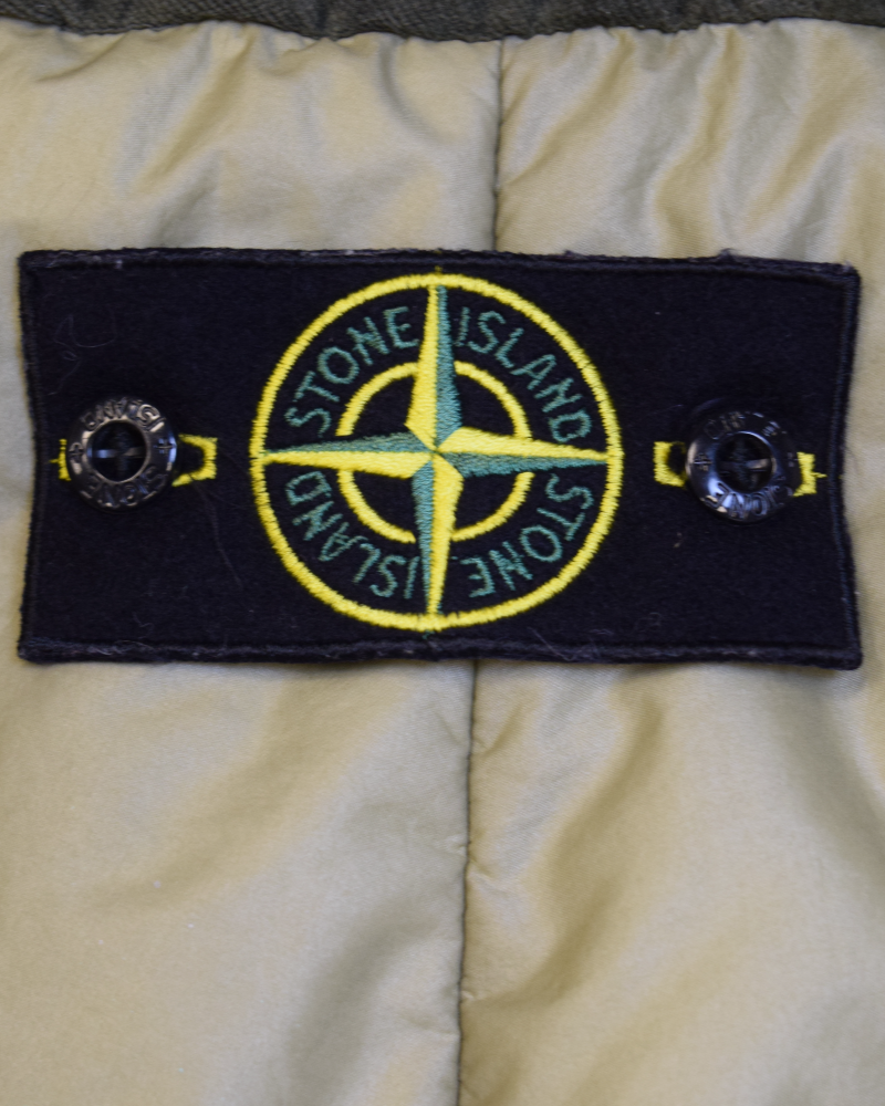 Stone Island Cotton Velvet Down-TC With Reverse Lamy Flock Green detail view