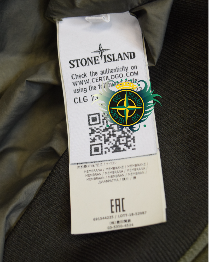 Stone Island Cotton Velvet Down-TC With Reverse Lamy Flock Green detail view