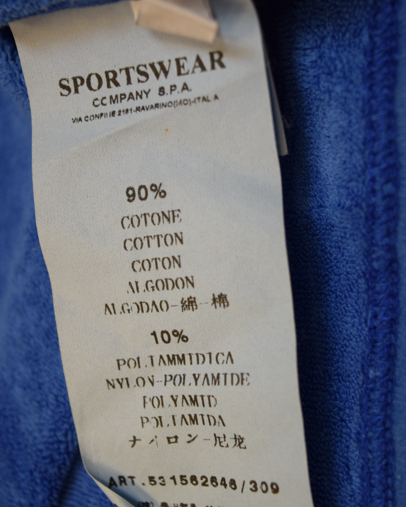Stone Island Vintage Pull Over Hoodie Blue detail view