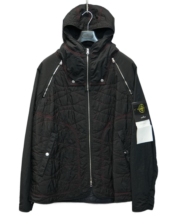Stone Island Year of the Snake Nylon Metal Modular Jacket Black front view