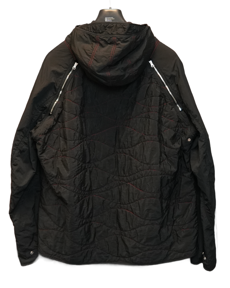 Stone Island Year of the Snake Nylon Metal Modular Jacket Black back view
