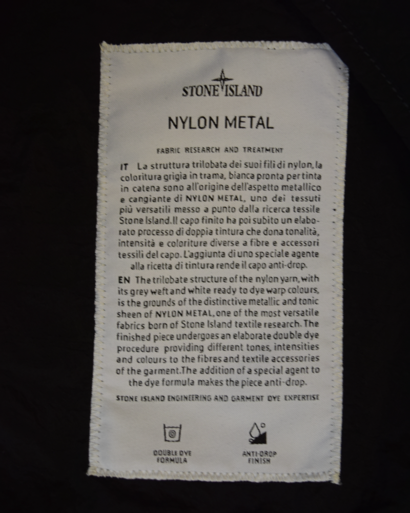Stone Island Year of the Snake Nylon Metal Modular Jacket Black detail view