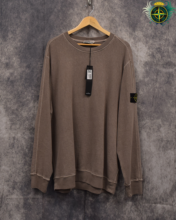 Stone Island Washed Light Brown Crewneck - 3XL